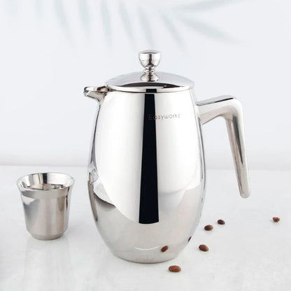 Marseille Black French Press Cafetière – 350 ml to 1 L – feature overview