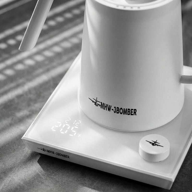 MHW-3BOMBER Electric Gooseneck Kettle – White, 600 ml – feature detail