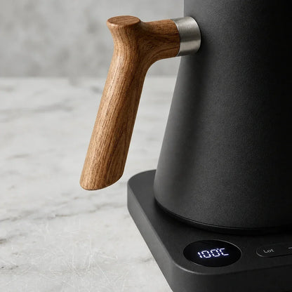 Milano Electric Gooseneck Kettle – Black, Temperature Control – feature detail