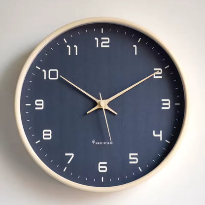 Lorenzzo Blue Night 25cm modern wall clock, front view