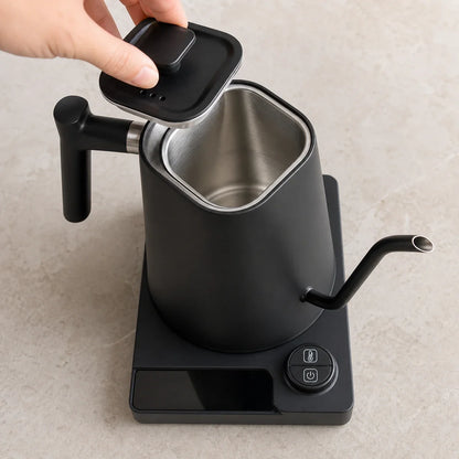 Monza Electric Gooseneck Kettle – 900 ml, Matte Black – included accessories