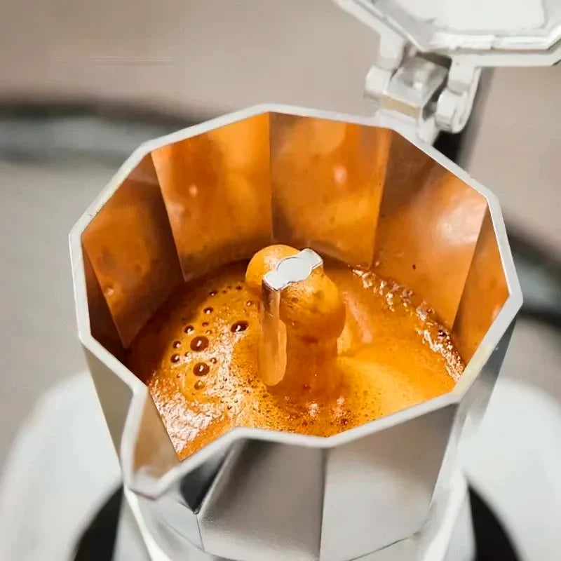 Napoli Stovetop Espresso Maker – 300 ml Aluminium Moka Pot – feature overview