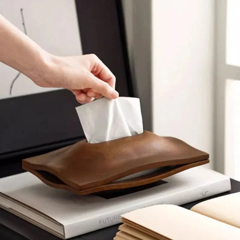 Tissue Box Cover – Walnut Wood