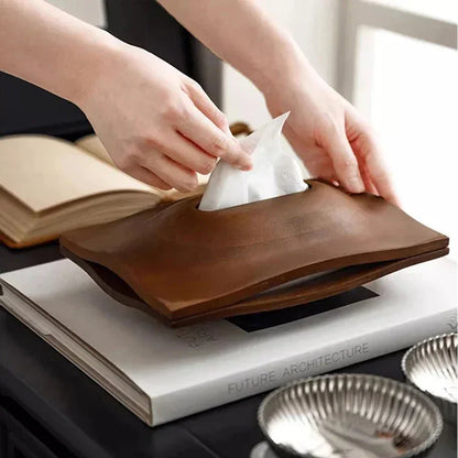 Tissue Box Cover – Walnut Wood
