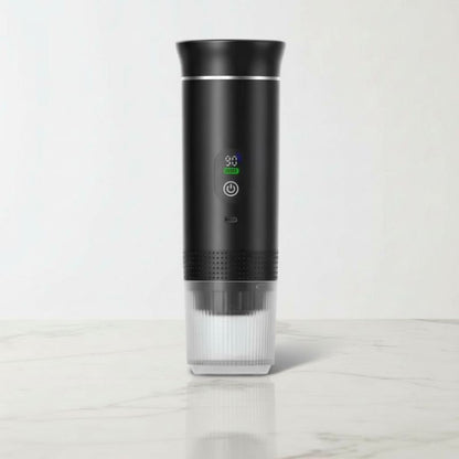 Portable Espresso Machine with LED Display – Black, 80 ml – feature detail
