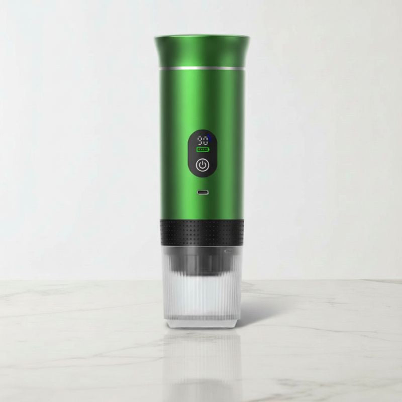Portable Espresso Machine with LED Display – Green, 80 ml – feature detail