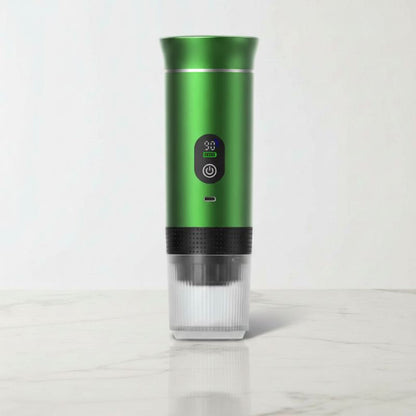 Portable Espresso Machine with LED Display – Green, 80 ml – feature detail