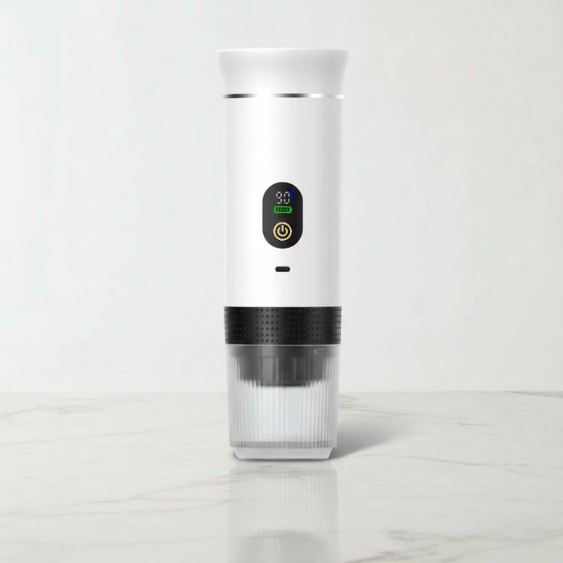 Portable Espresso Machine with LED Display – White, 80 ml – feature detail