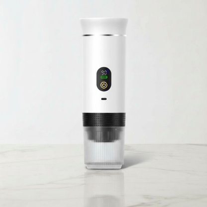 Portable Espresso Machine with LED Display – White, 80 ml – feature detail