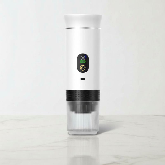 Portable Espresso Machine with LED Display – White, 80 ml – feature detail