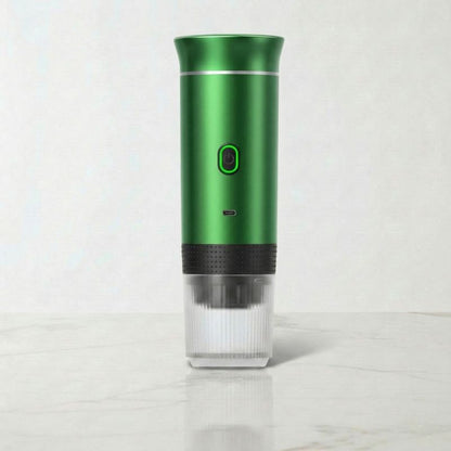 Portable Espresso Maker – Green, 3-in-1, USB-C – product view