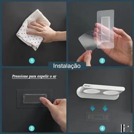 Hair Dryer Holder – Wall-Mounted, with Styling Tool Slots