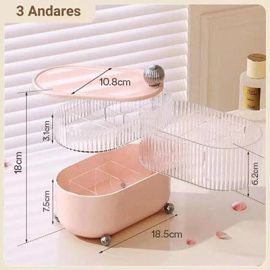 Jewellery Organiser – Clear Tiered, with Dividers