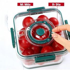Refrigerator Organiser – Clear, with Date Marker
