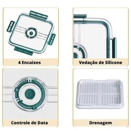 Refrigerator Organiser – Clear, with Date Marker