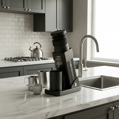 Starseeker E55PRO Electric Burr Coffee Grinder – 55 mm – in use