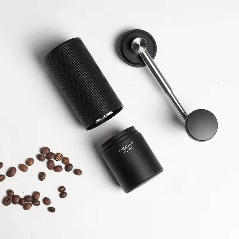 Timemore C3S Pro Manual Coffee Grinder – Folding Handle – included accessories