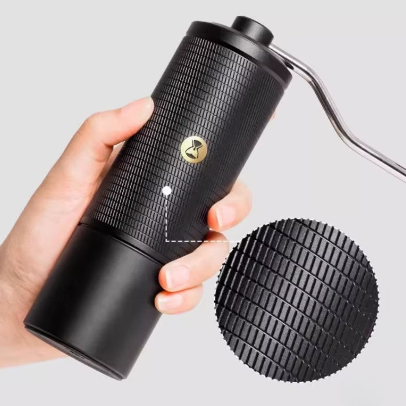 Timemore C5 Manual Coffee Grinder – 42 mm Steel Burrs – in use