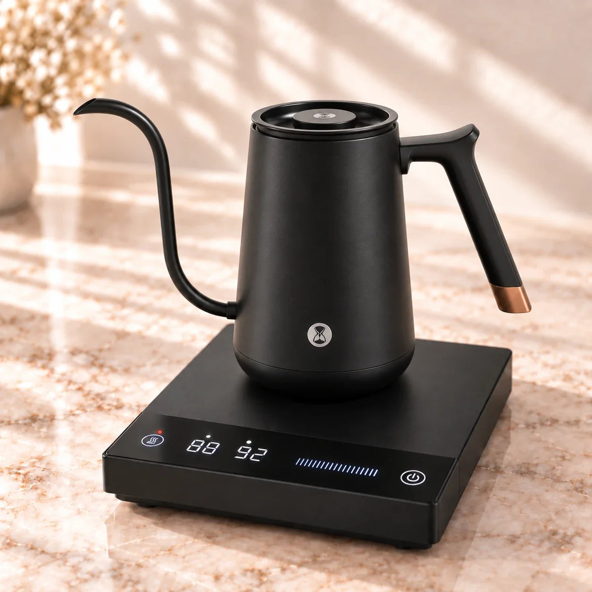 Timemore Fish Electric Gooseneck Kettle – Black, 600 ml – dimensions and specifications
