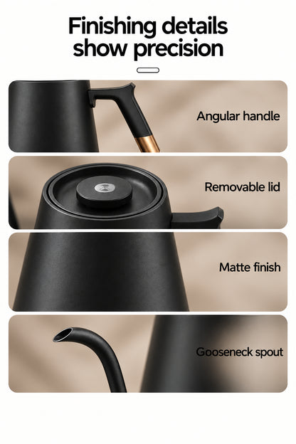 Timemore Fish Electric Gooseneck Kettle – Black, 600 ml – feature detail