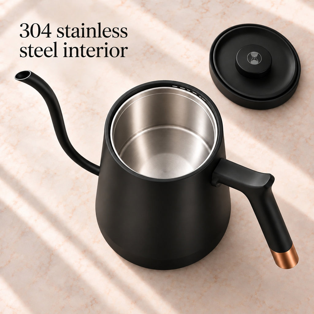 Timemore Fish Electric Gooseneck Kettle – Black, 600 ml – included accessories