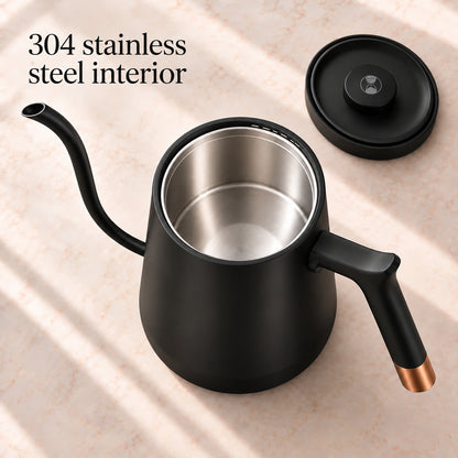 Timemore Fish Electric Gooseneck Kettle – Black, 600 ml – included accessories