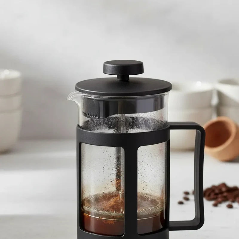 Toulouse Glass French Press Cafetière – 350 or 600 ml – close-up detail