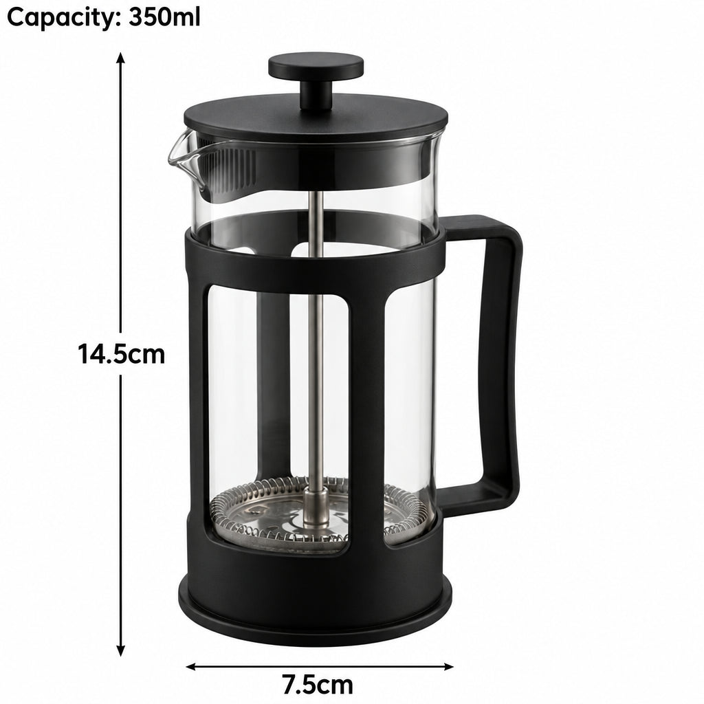 Toulouse Glass French Press Cafetière – 350 or 600 ml – product view