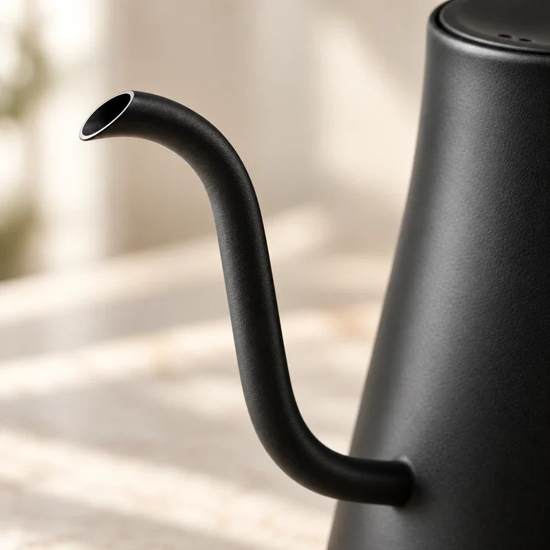 Veneza Electric Gooseneck Kettle – Matte Black, 40–100°C – feature detail