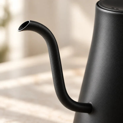 Veneza Electric Gooseneck Kettle – Matte Black, 40–100°C – feature detail