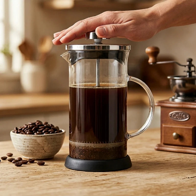 Versailles Glass French Press Cafetière – 350 or 600 ml – product detail
