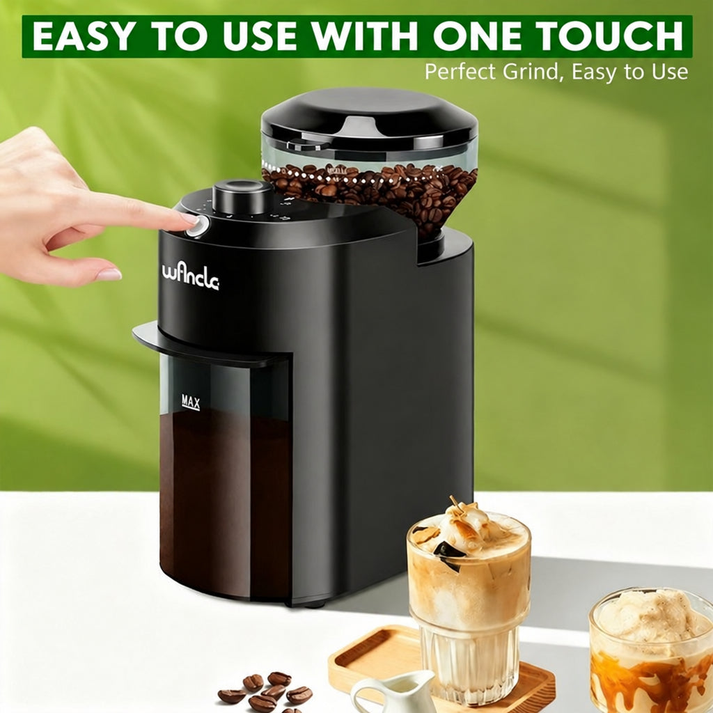 Wancle CBG-8000 Electric Burr Coffee Grinder – 28 Settings – feature overview