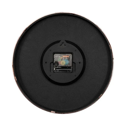 Valentino White & Black 30cm white wall clock, back view showing the movement