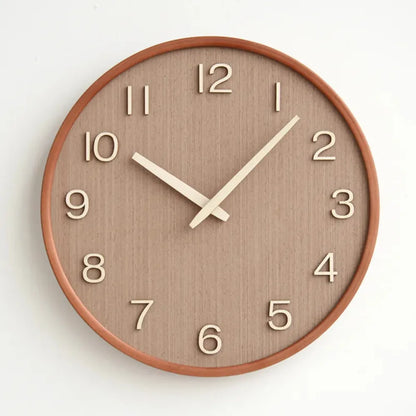 Cremona Dark Wood 30cm wooden wall clock, front view