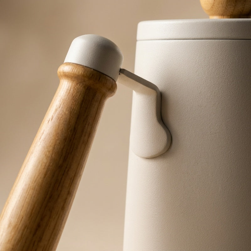 Zurich Stainless Steel Gooseneck Kettle – White, 600 ml – feature detail