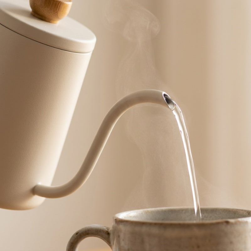 Zurich Stainless Steel Gooseneck Kettle – White, 600 ml – feature detail