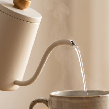 Zurich Stainless Steel Gooseneck Kettle – White, 600 ml – feature detail