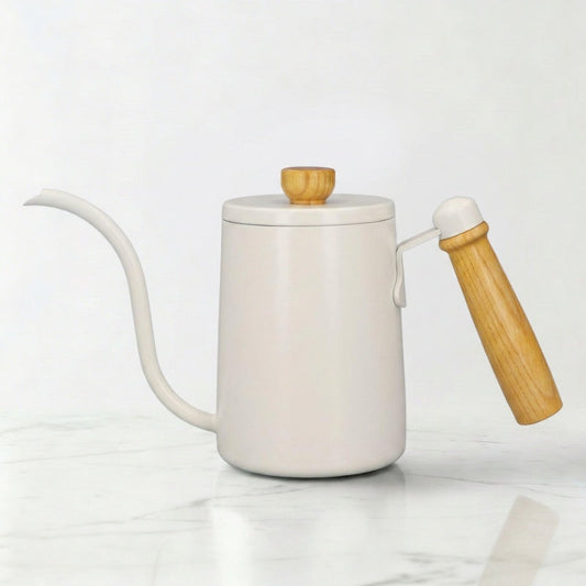 Zurich Stainless Steel Gooseneck Kettle – White, 600 ml – feature detail